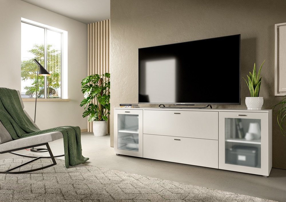 xonox.home Lowboard Lowboard Xeno, mit Schubkästen, weiß, Sideboard, Wohnzimmerkommode ca. 180 cm