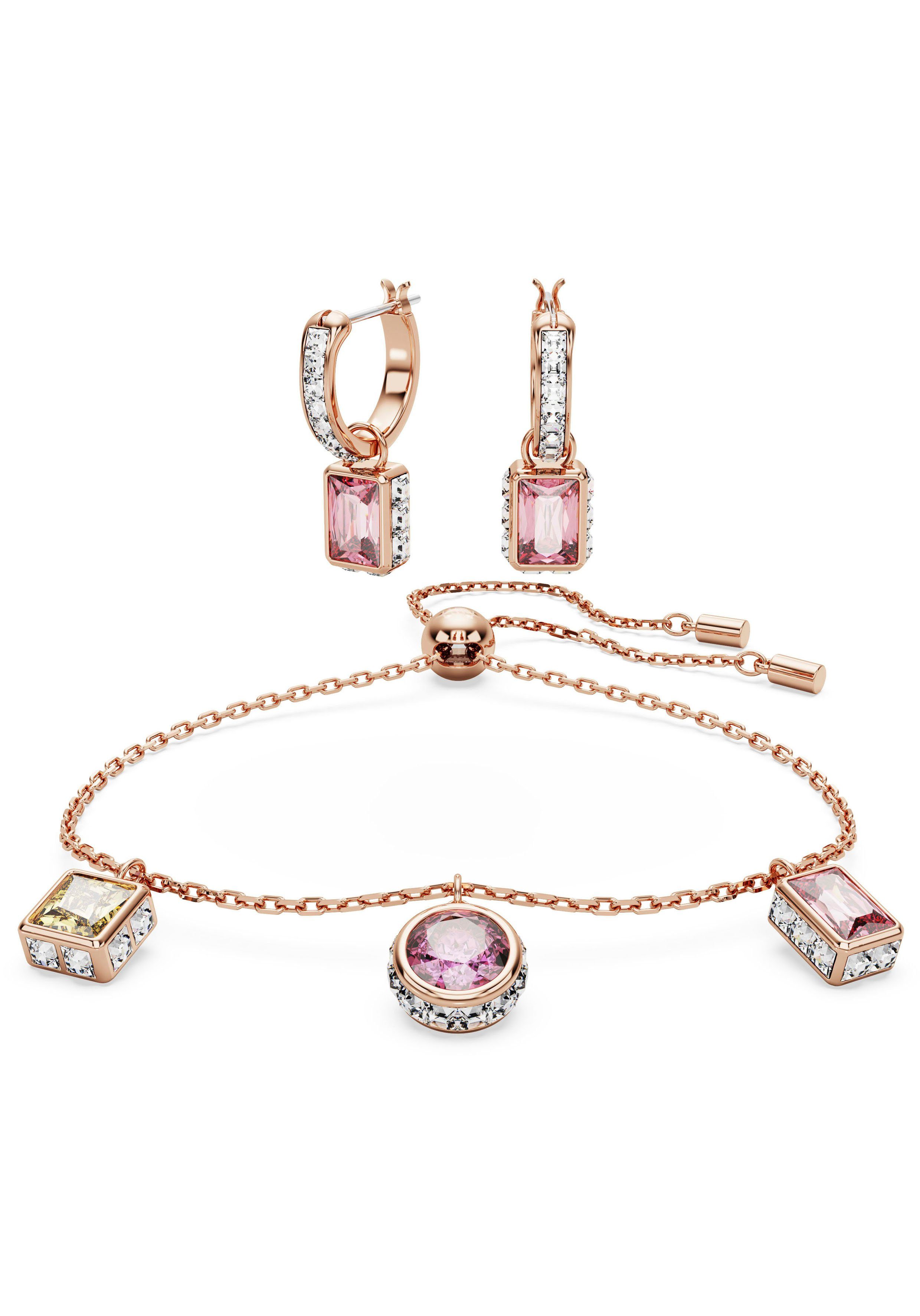 Swarovski Schmuckset Stilla, 5662923 (Set, 5-tlg), mit funkelnden Swarovski® Zirkonia (synth) und Swarovski® Kristallen