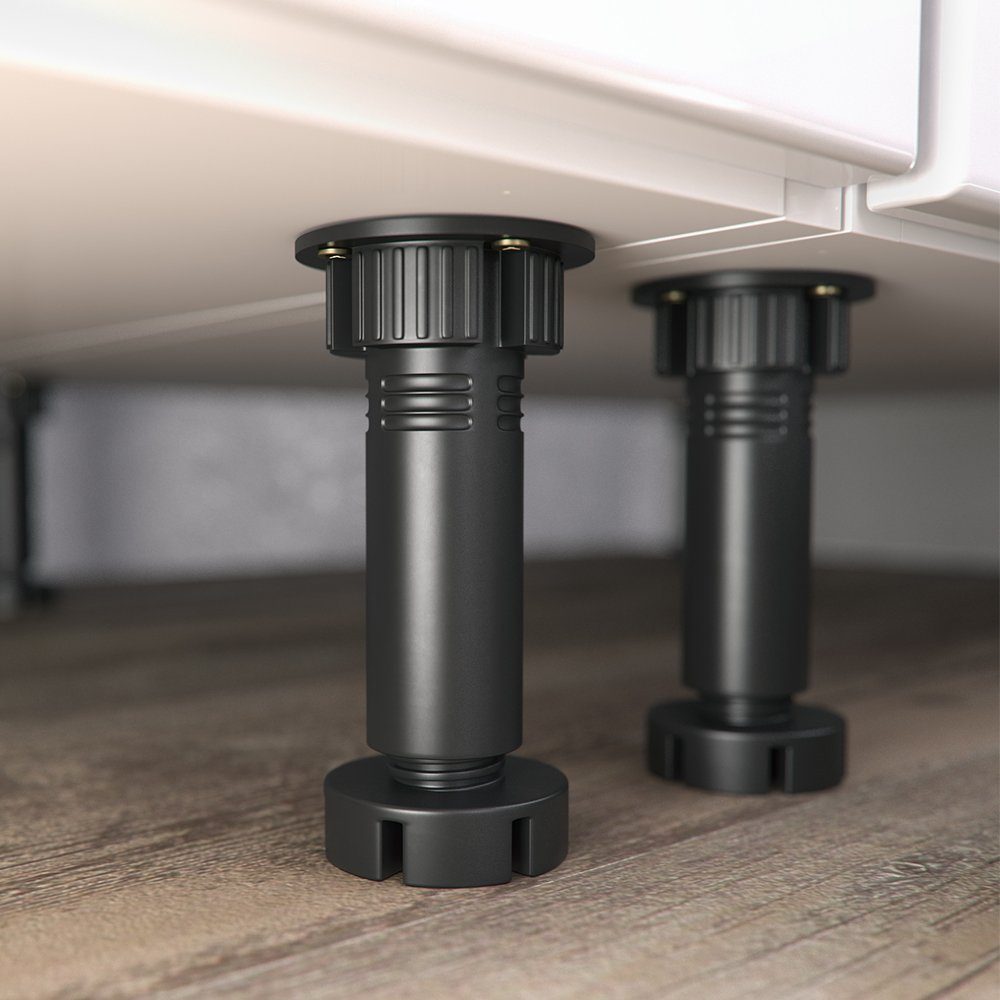 Vicco Küchenzeile Optima, Weiß Hochglanz/Weiß, 270 cm ohne Arbeitsplatte