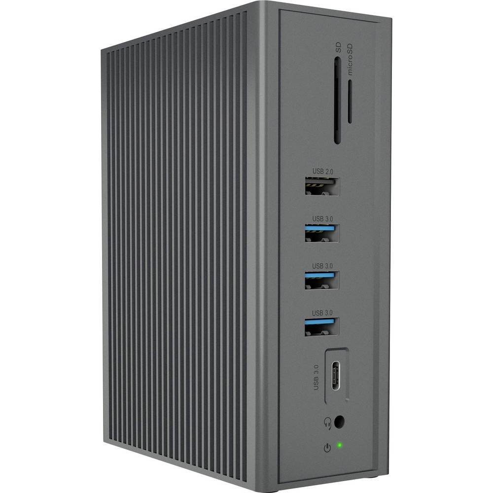 ICY BOX Laptop-Dockingstation USB Type-C® & Type-A DockingStation mit dreifachem 60855