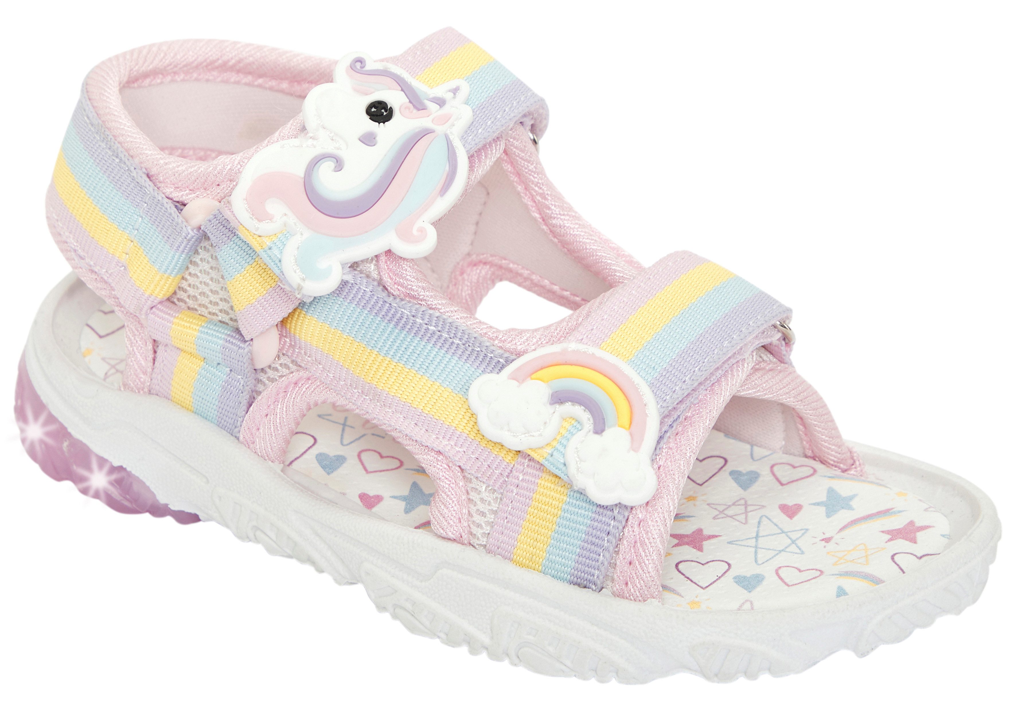 Disney UNICORN Sandale mit cooler Blinkfunktion