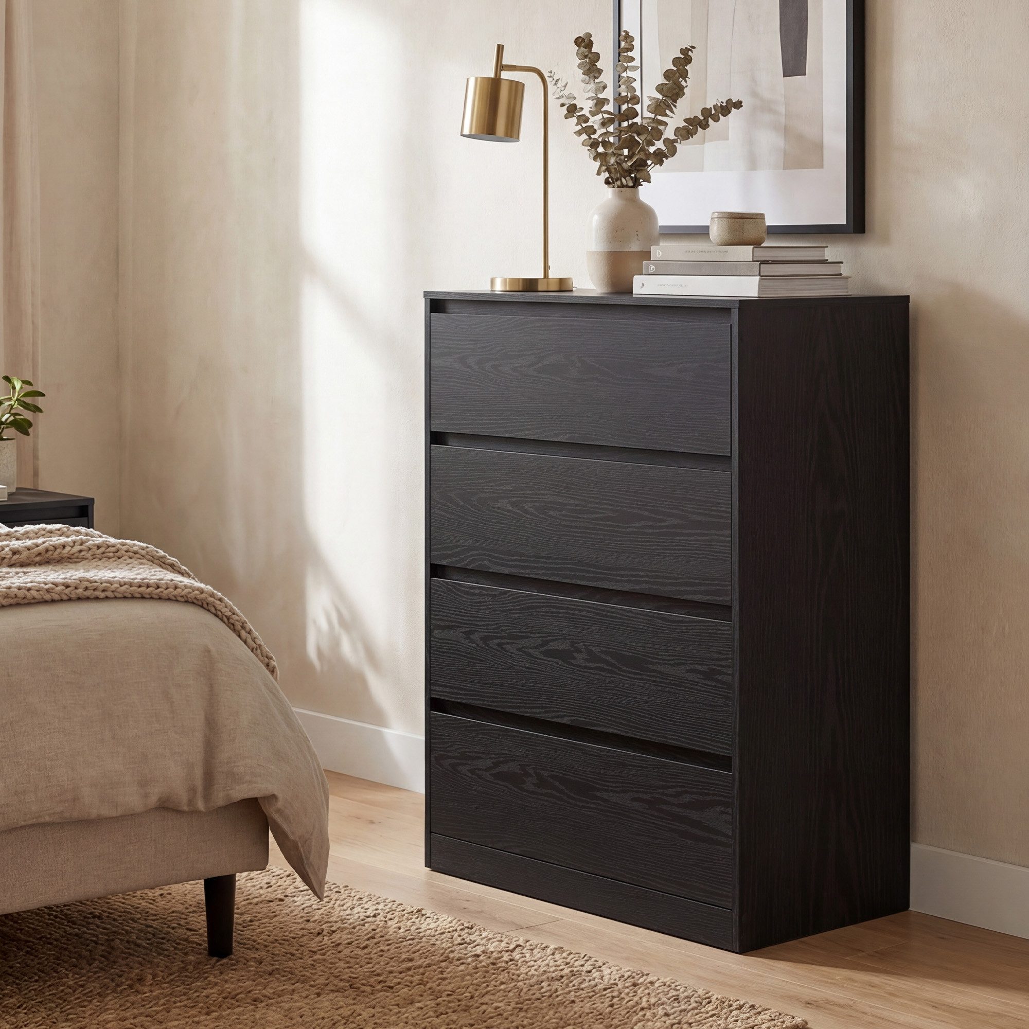 VASAGLE Kommode, mit 3 / 4 / 5 Schubladen, Komodenschrank, Schubladenschrank