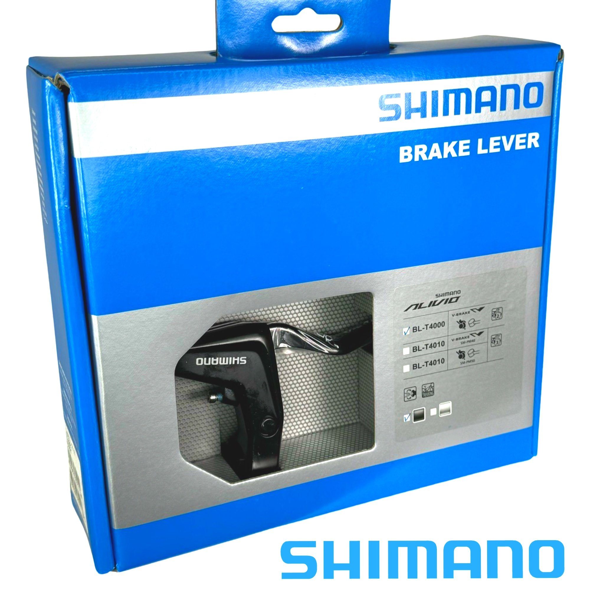 Shimano Felgenbremse SHIMANO Fahrrad Bremsgriffe BL-T4000 inklusive Züge 1 Paar L+R