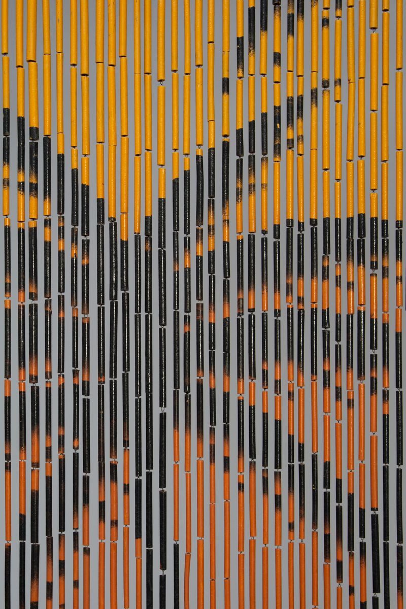 CONACORD Türvorhang Decona Beach Dekovorhang braun, Ösen, halbtransparent, 90 x 200 cm, Bambus - blickdicht dank hoher Stranganzahl
