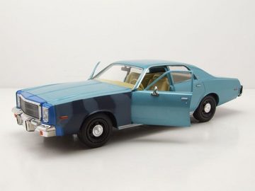 GREENLIGHT collectibles Modellauto Plymouth Fury 1977 blau Hunter TV-Serie Modellauto 1:24 Greenlight, Maßstab 1:24