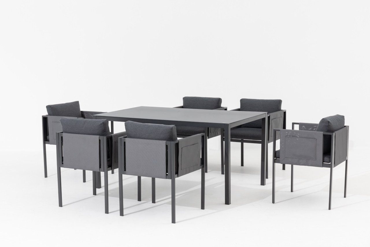 Primaster Garten-Essgruppe Primaster Garten-Essgruppe Ascona Stahl günstig online kaufen