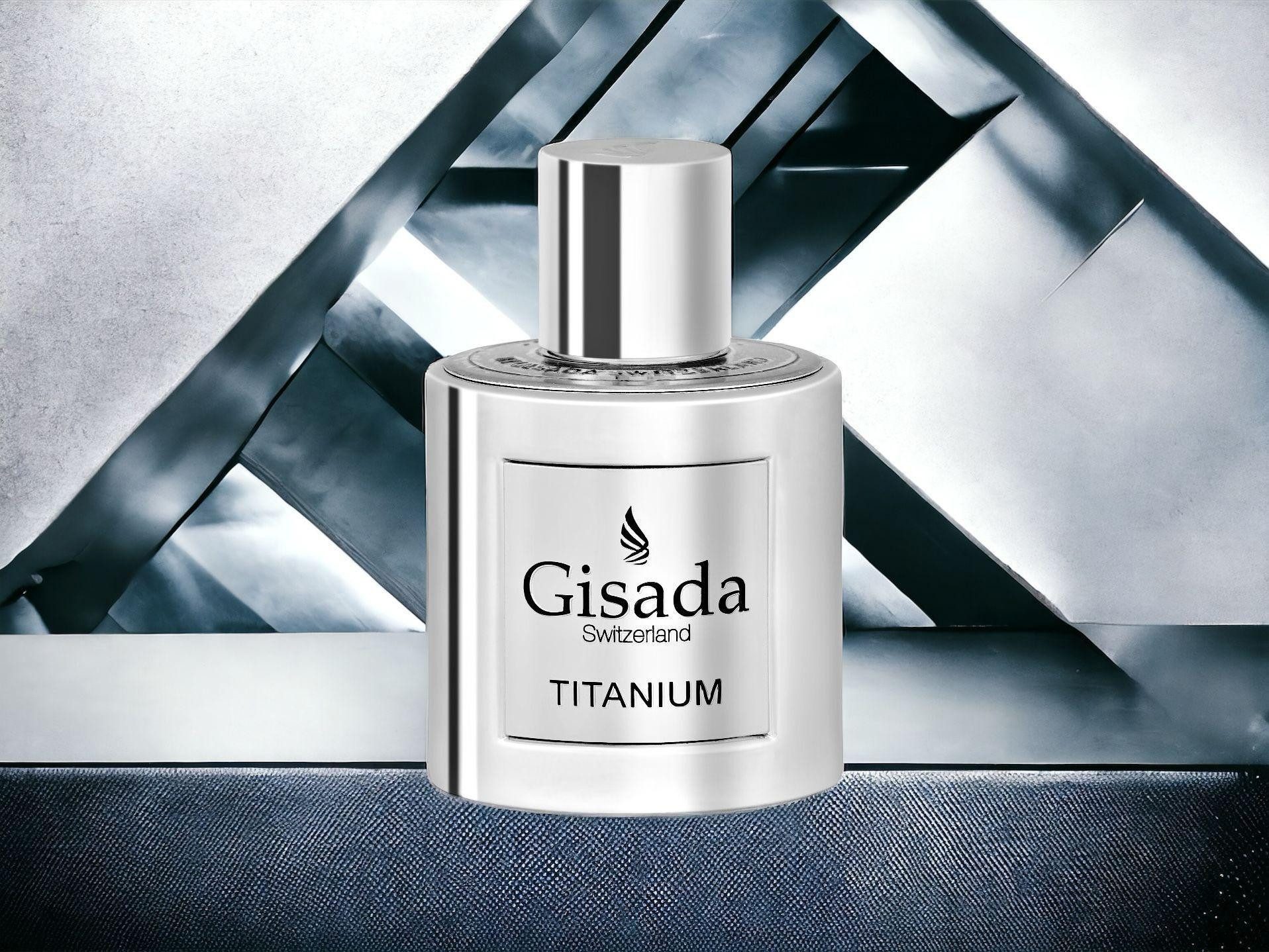 Gisada Eau de Parfum Titanium, Glasflakon, Parfüm EDP, Herrenduft