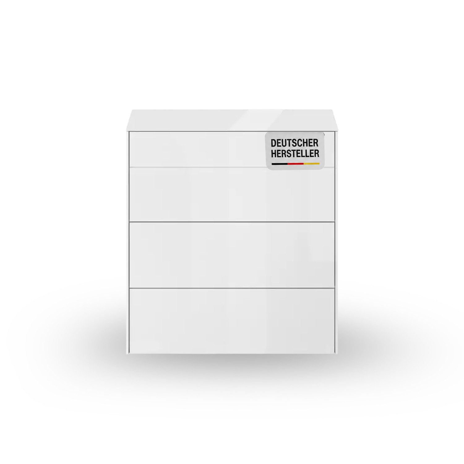 Storado Kommode Colors 82×89–102×42cm, Kommode mit 3 Schubladen, Farbe wählbar, 3 Schubladen auf Unterflurauszügen, Oberfläche kratzfest