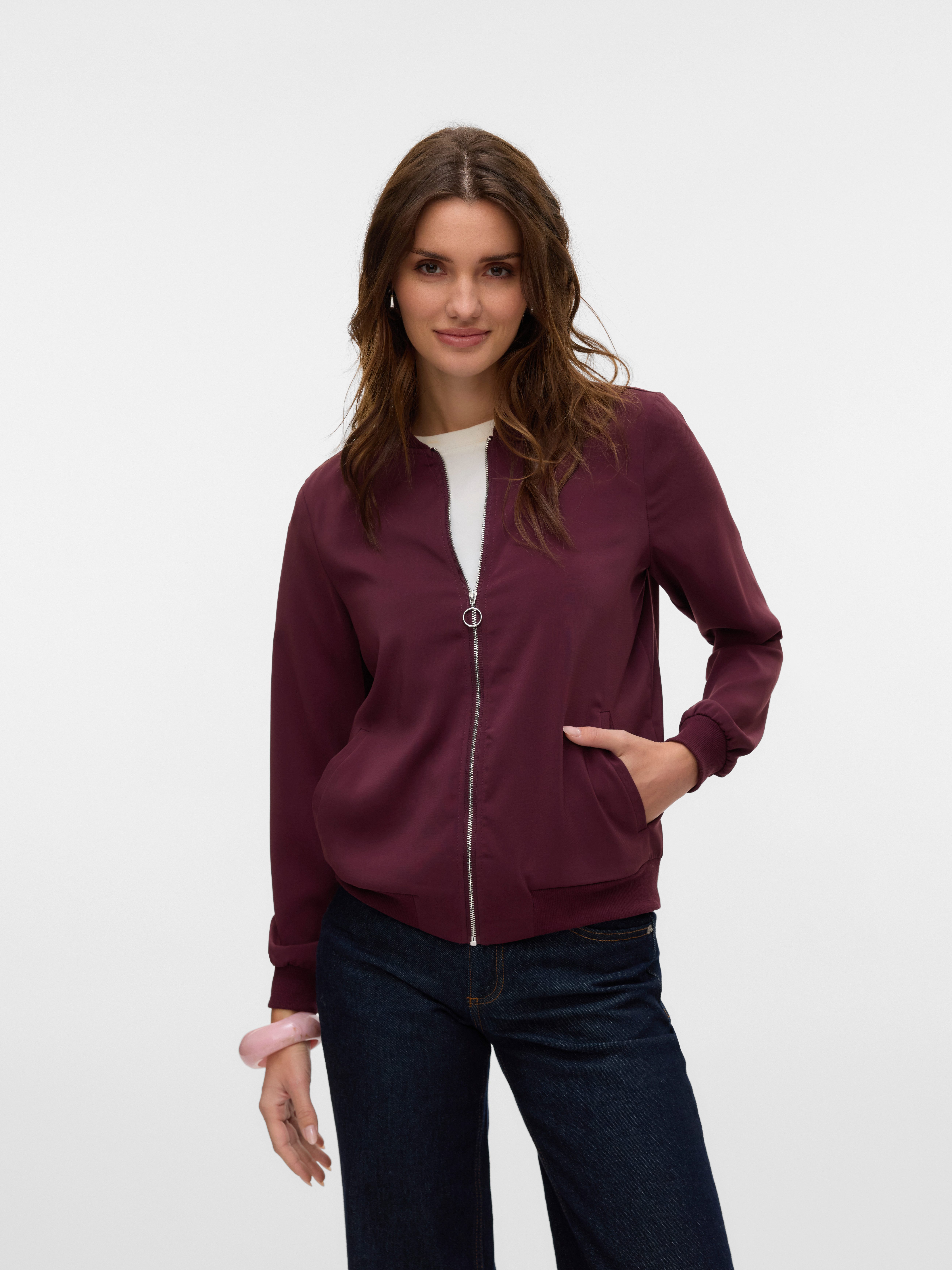 Vero Moda Bomberjacke VMCOCO L/S BOMBER NOOS in modisch kurzer Form, mit St günstig online kaufen