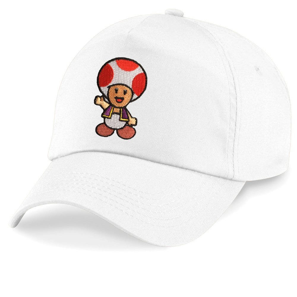 Kinder One Patch Brownie Cap Weiss Size Stick Baseball Toad Nintendo Mario Toad Super Blondie &