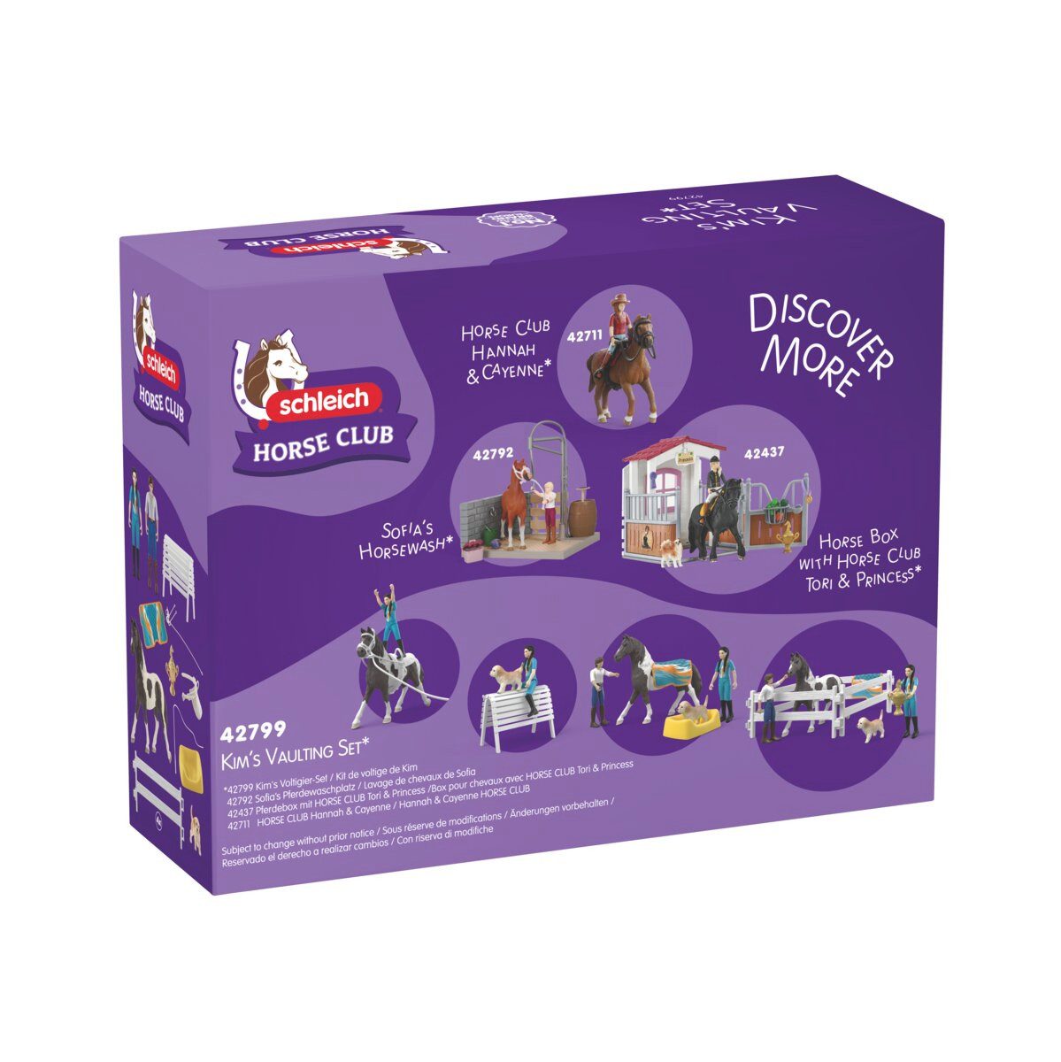 Schleich® Spielwelt HORSE CLUB, Kim's Voltigier Set (42799), (19-tlg) – Bild 4 von 4