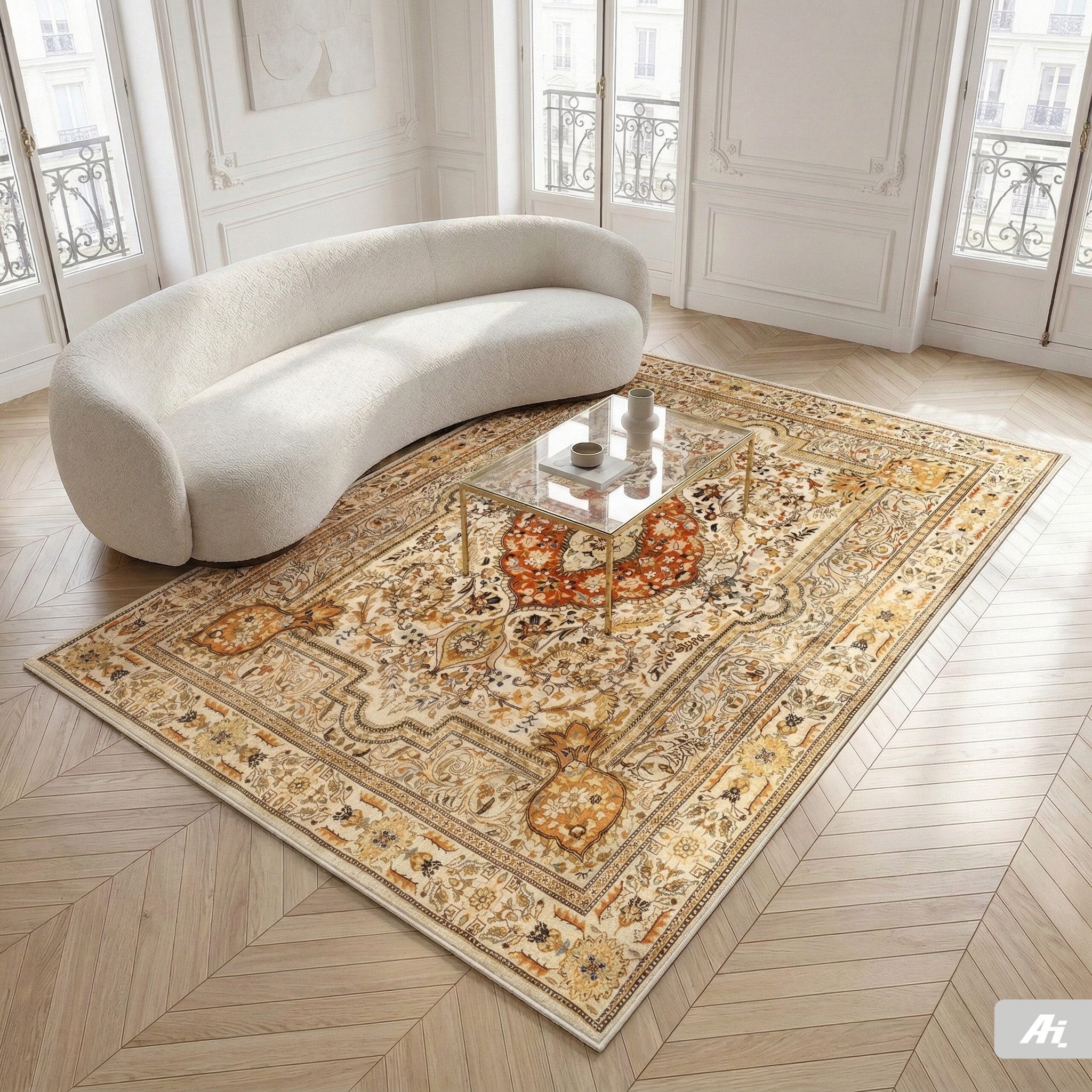 Carpet Avenue Teppich Tabriz Tabatabai Patina 305x221, Rechteck, Höhe: 7 mm