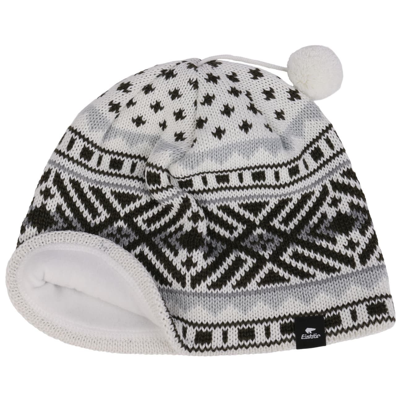 Eisbär Bommelmütze (1-St) Beanie mit Futter, Made in Austria