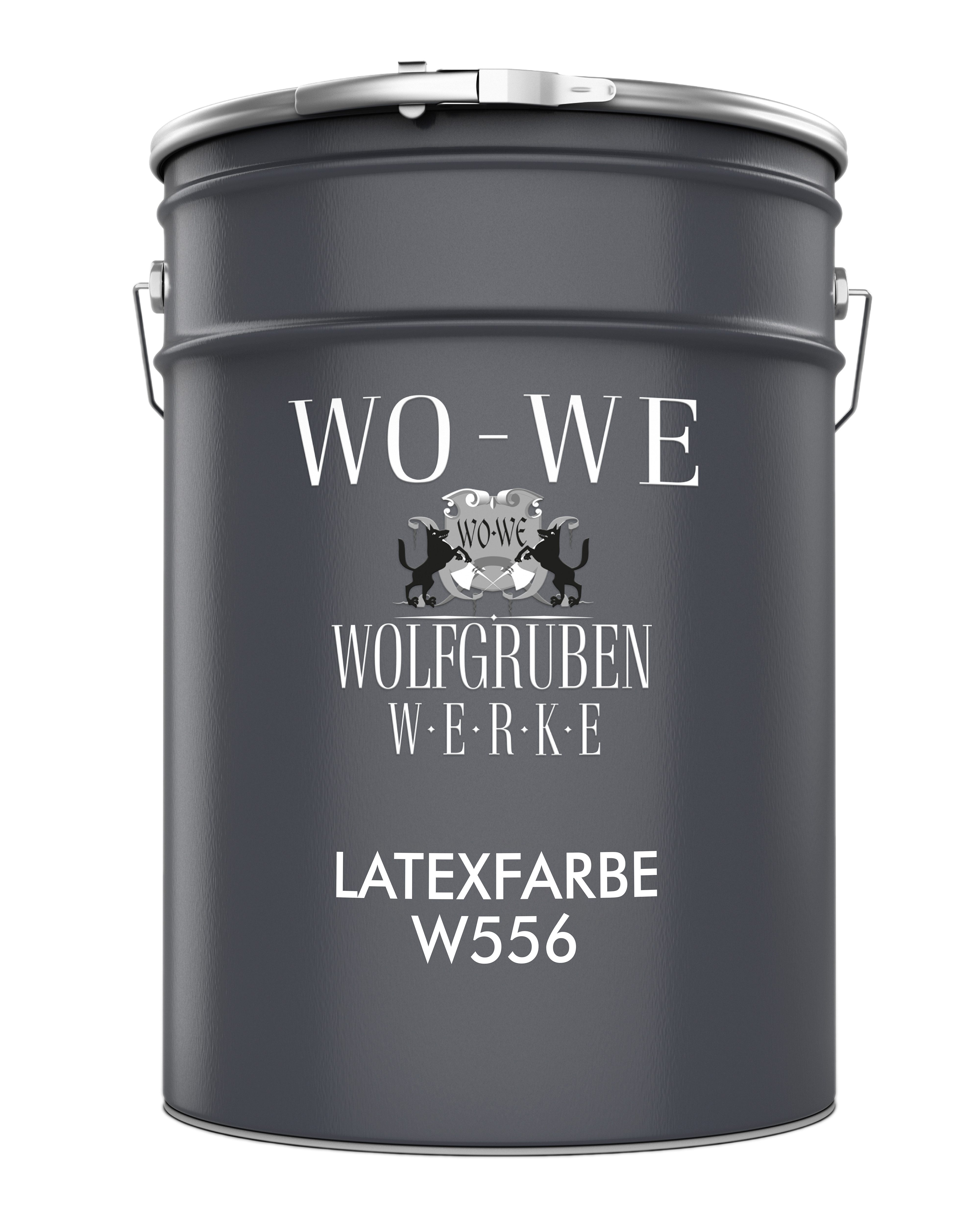 WO-WE Latexfarbe Wandfarbe Abwaschbare Innenweiß Küchenwandfarbe W556, 1-20L, Weiß Seidenmatt
