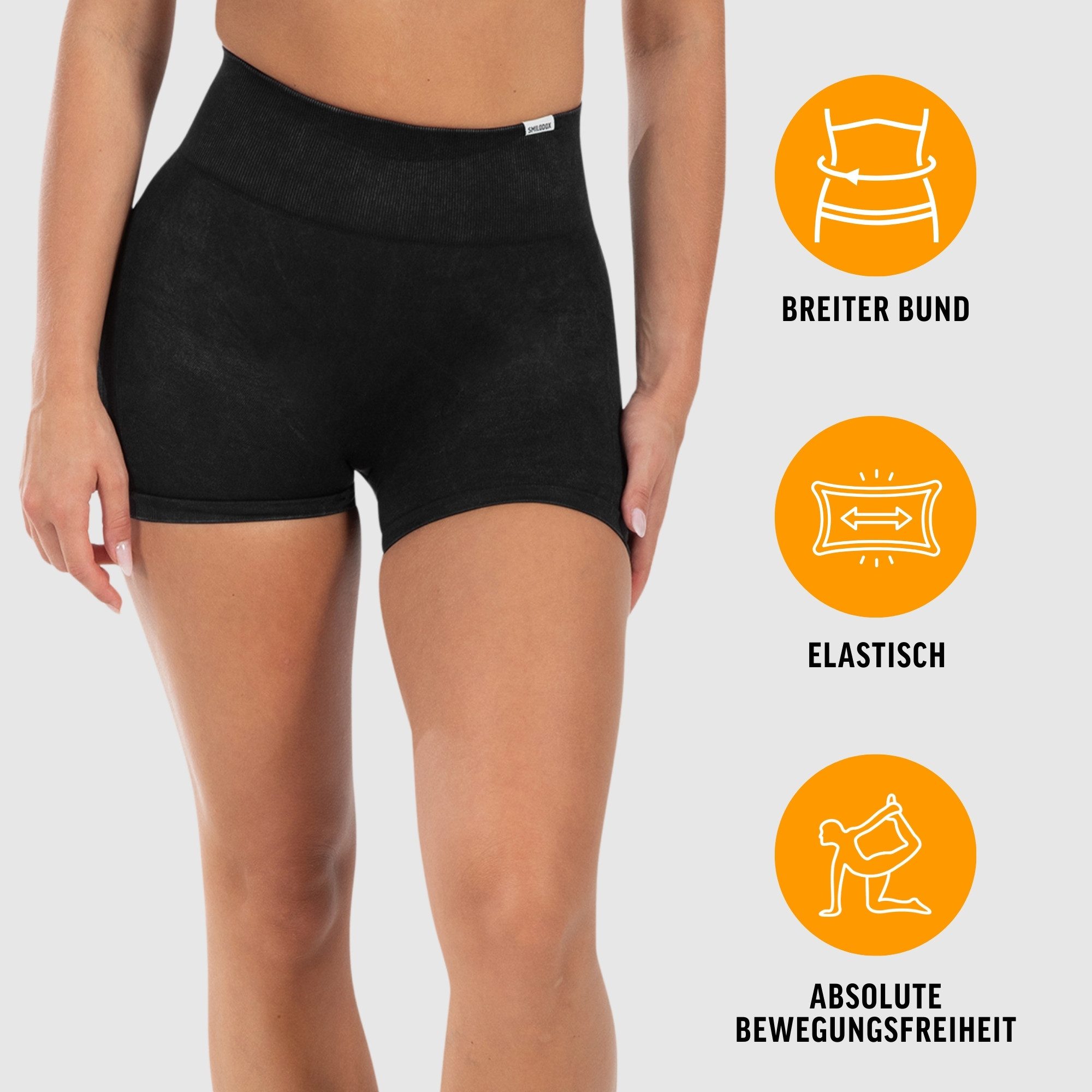 Smilodox Shorts Cetrina Pro, Seamless High Waist Hotpants, figurbetont & elastisch Kurze Radlerhose, Nahtlos, Komfort Booty Konturen, Gym Training Alltag