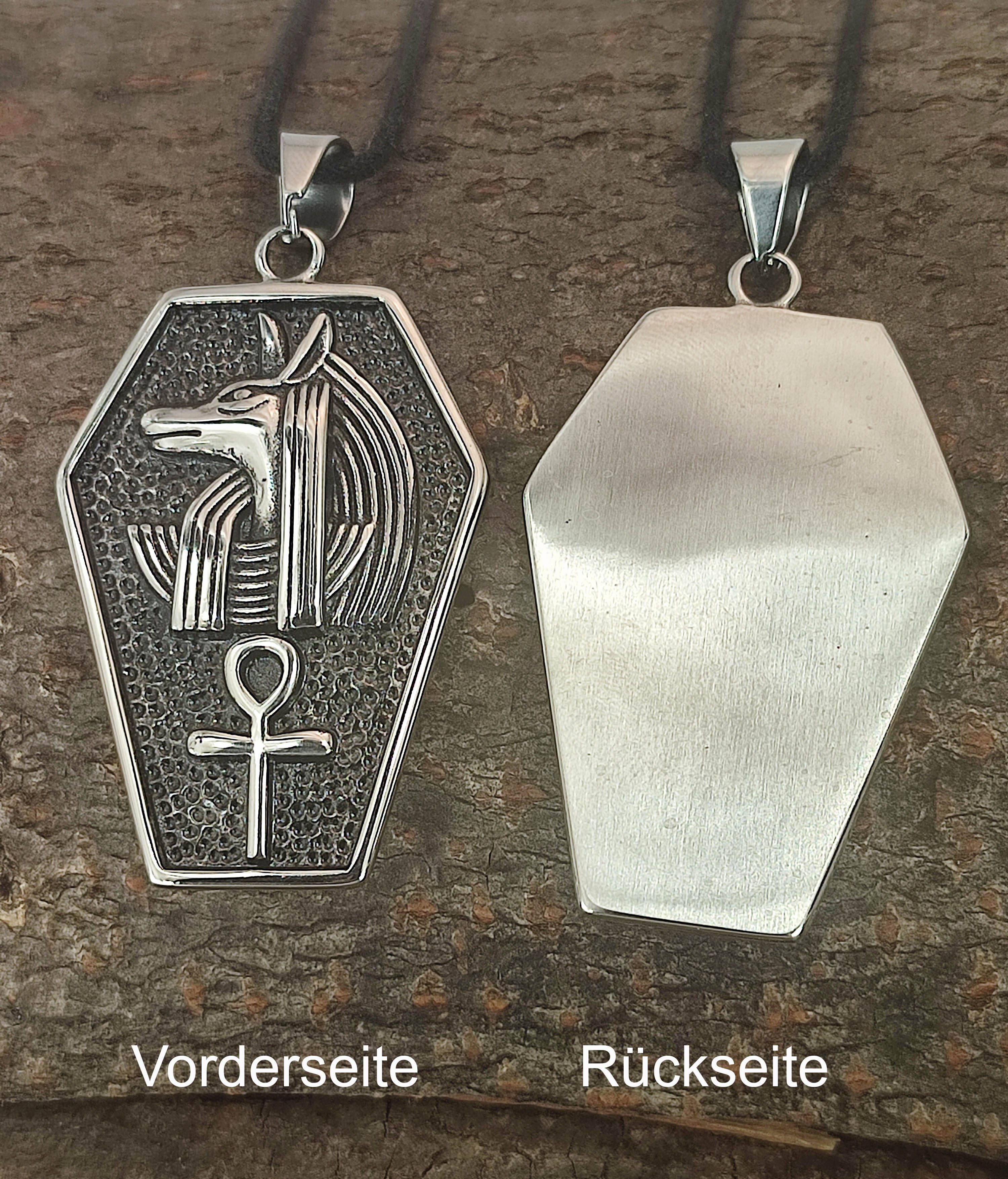Kiss of Leather Kettenanhänger Ankh Anch Ägypten Henkelkreuz Koptisches Kreuz Anubis Anhänger
