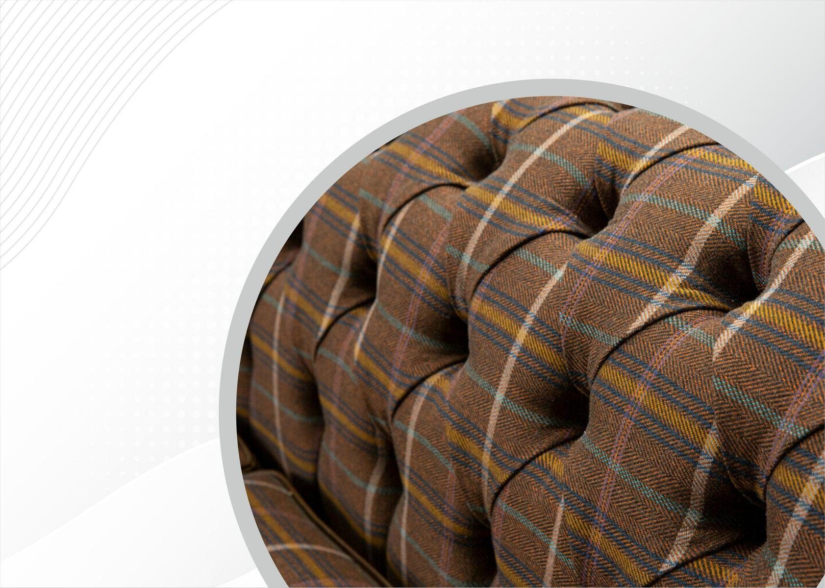Chesterfield-Sofa, Design JVmoebel Couch 225 Chesterfield 3 Sitzer Sofa cm