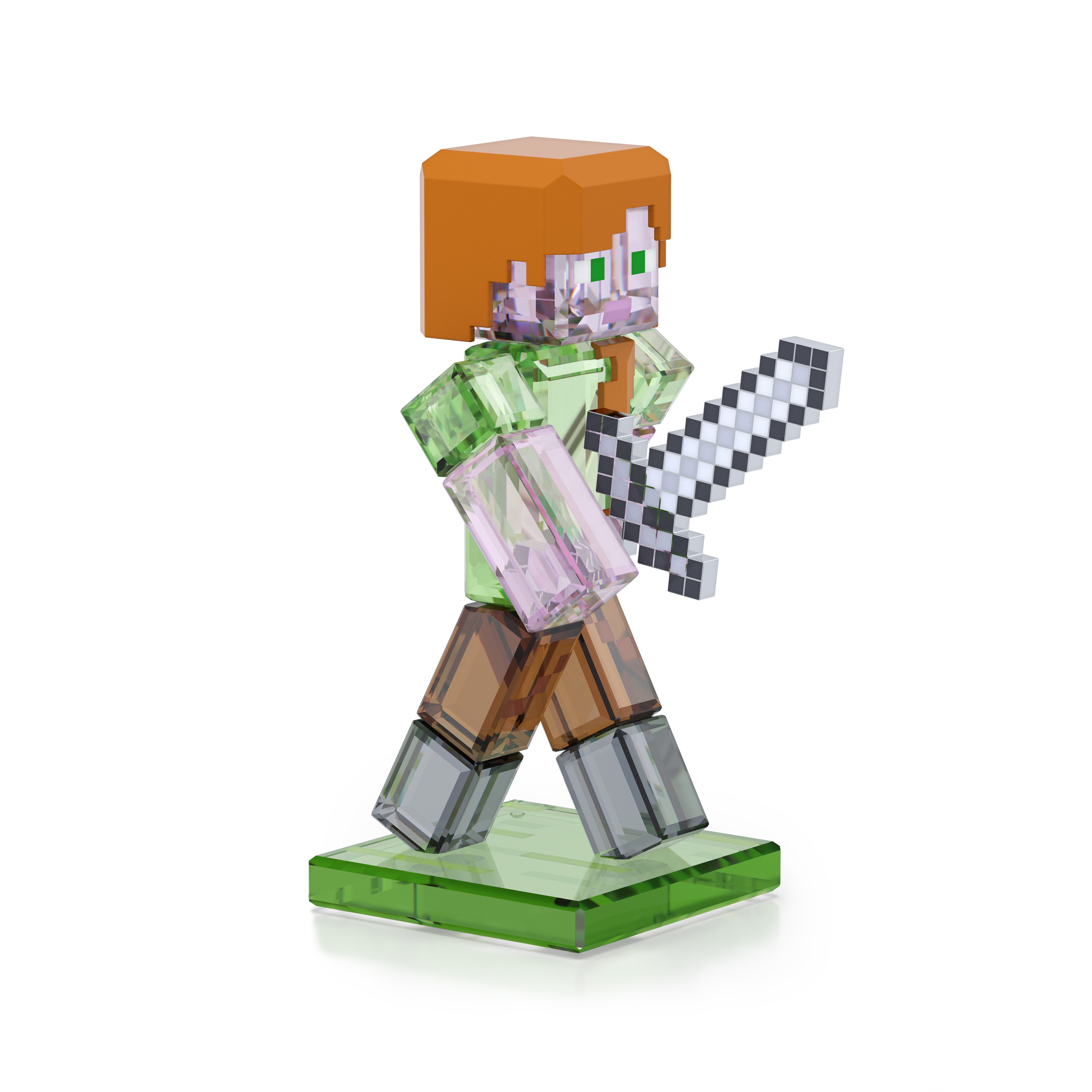 Swarovski Dekofigur Kristallfigur Sammelfigur Minecraft Alex, günstig online kaufen