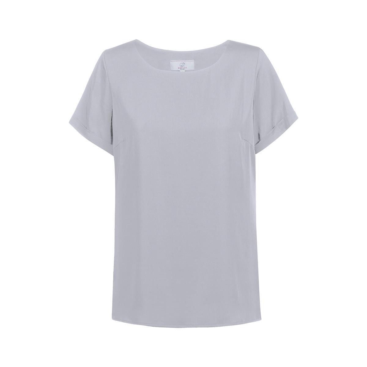 GREIFF Kurzarmbluse Greiff CHIFFON Damen Bluse Kurzarm Rundhals Regular Sil günstig online kaufen