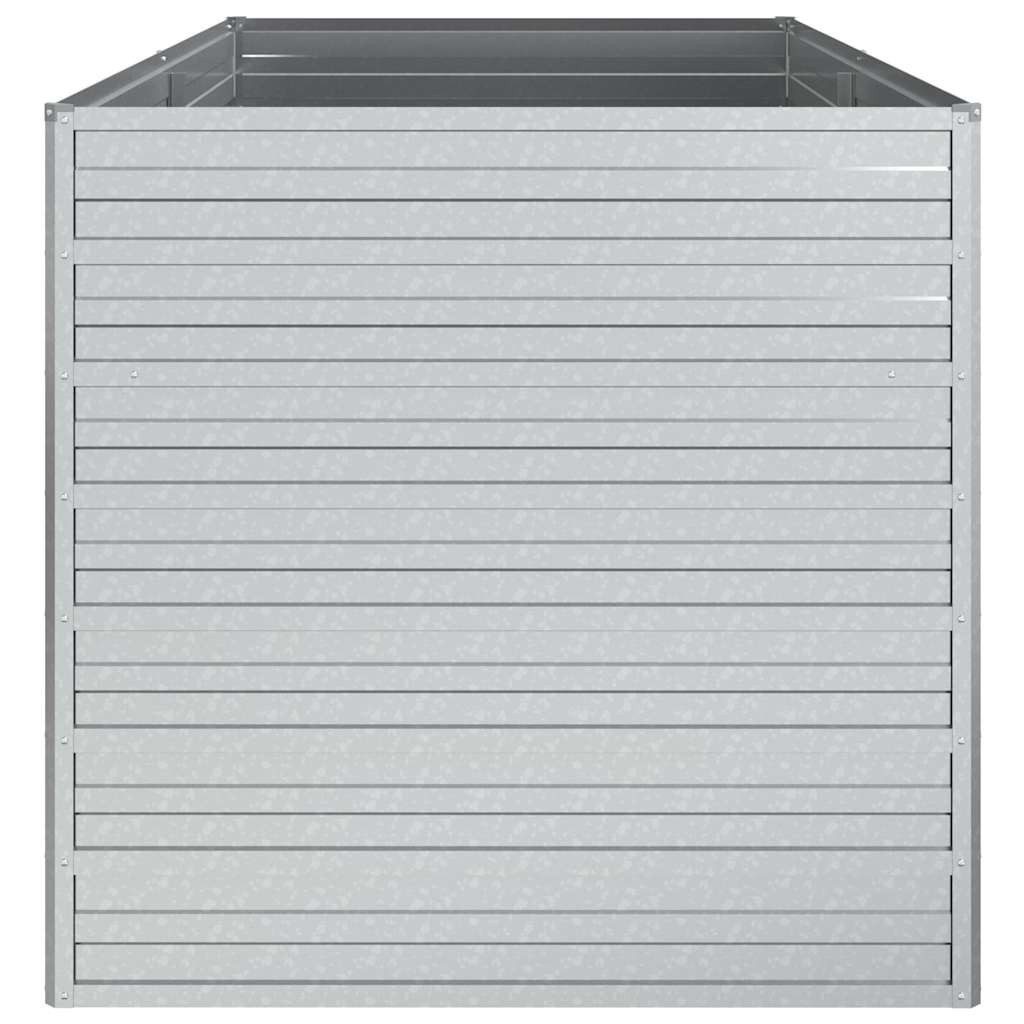 vidaXL Hochbeet Garten-Hochbeet 160x80x77 cm Verzinkter Stahl Silbern (1 St) – Bild 5 von 5