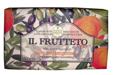 Nesti Dante Handseife Frutteto Soap Olive & Tangerine, 1-tlg., Hand -und Körperseife mit feinem Duft 250 g