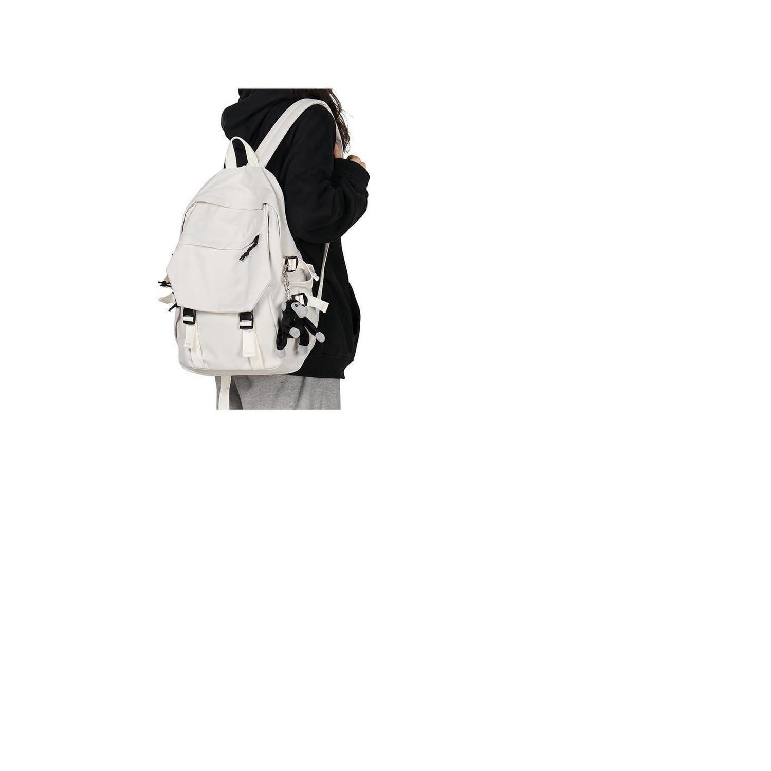 LuxusKollektion Schulrucksack Schulrucksack Damen Leicht Wasserfest Weiß 14 Zoll