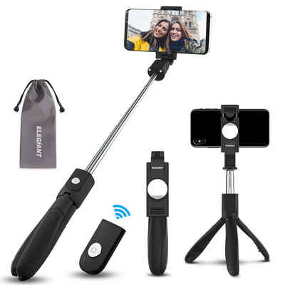 MECO Selfiestick (bluetooth Selfie Stick Stativ 20-70cm mit Rückspiegel Fernbedienung)
