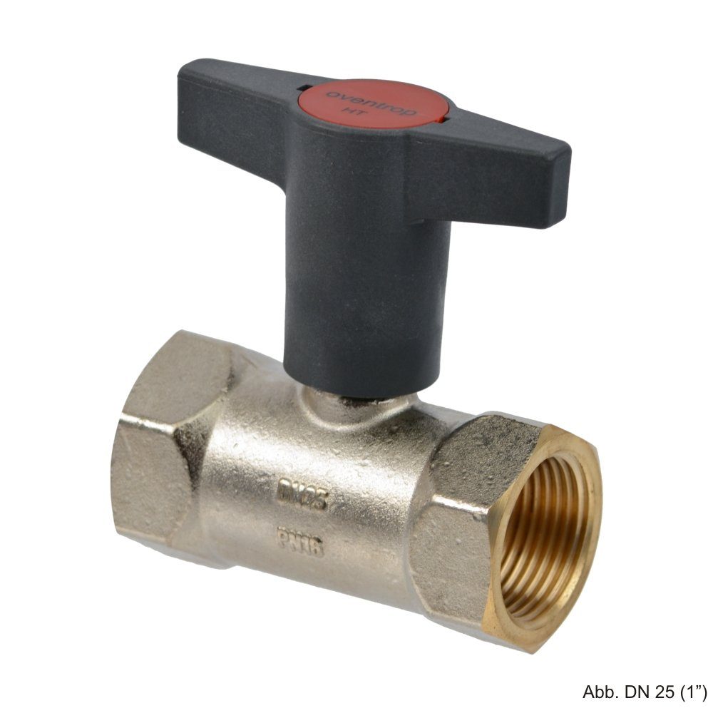 Wasserrohr Oventrop Hochtemperatur-Kugelhähne DN25 1", 1078708