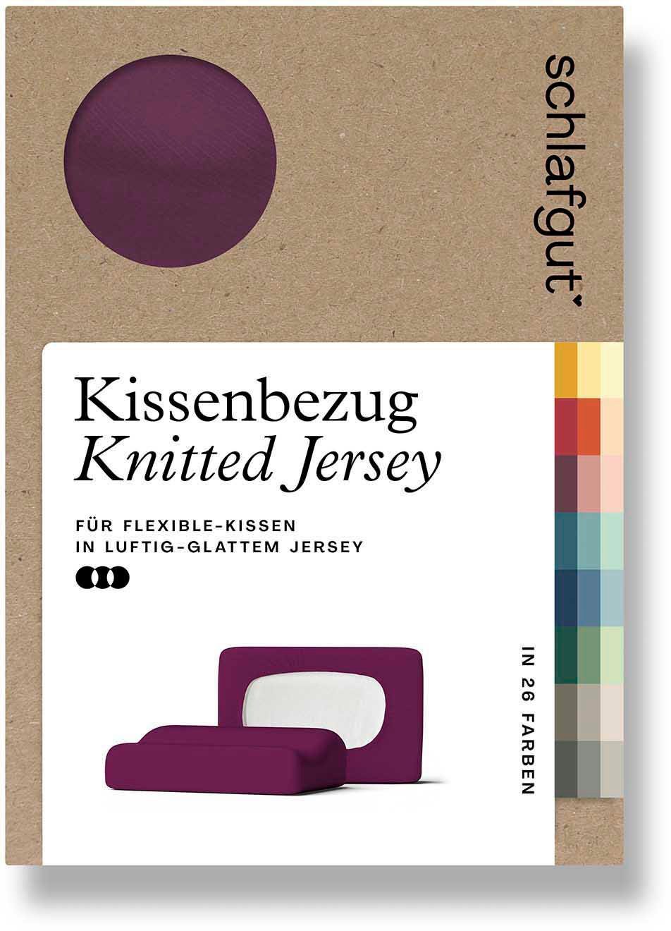 Schlafgut Kissenbezug Pure flexibler Kissenbezug für Nackenstützkissen, (1 Stück), Bio-Baumwolle mit Elasthan, mit Gummizug, bügelfrei