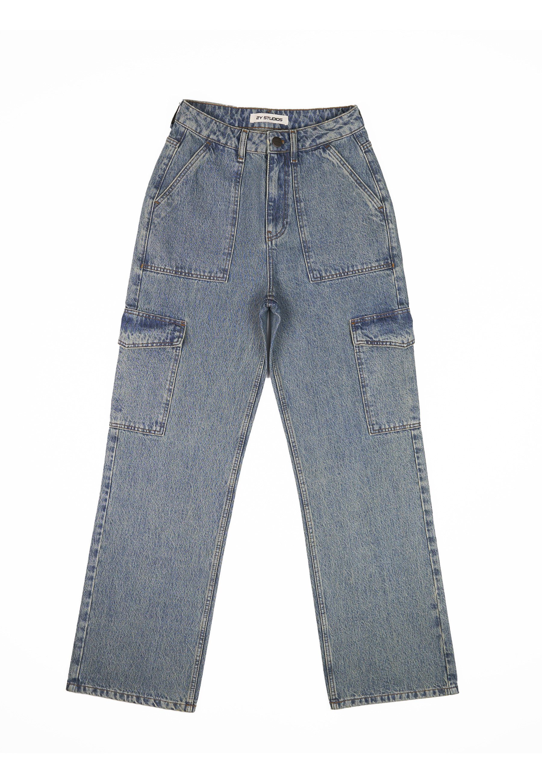 2Y Studios Stoffhose 2Y Studios 2Y Lona Cargo Jeans (1-tlg)