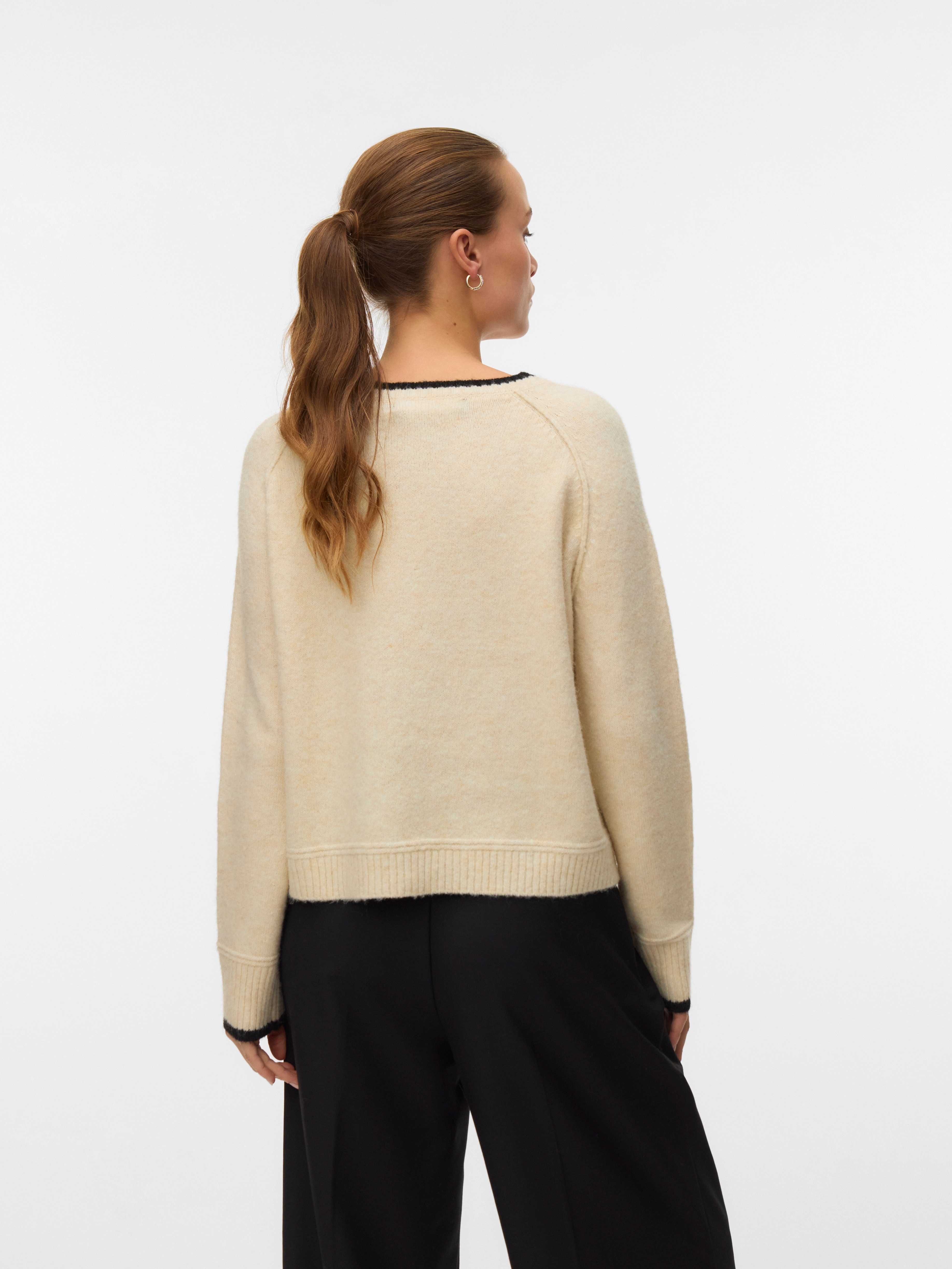 Vero Moda Strickpullover VMAQUARIUS LS O-NECK RAGLAN PULLOVER BF günstig online kaufen