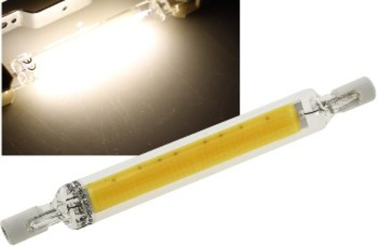 LED-Leuchtmittel R7s, 8W, 4200K, 95lm, neutralweiß