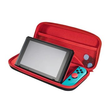 Hama Set(Tasche,Schutzglas,Control-Aufsätze) für Nintendo Switch, Schw/Rot Zubehör Nintendo