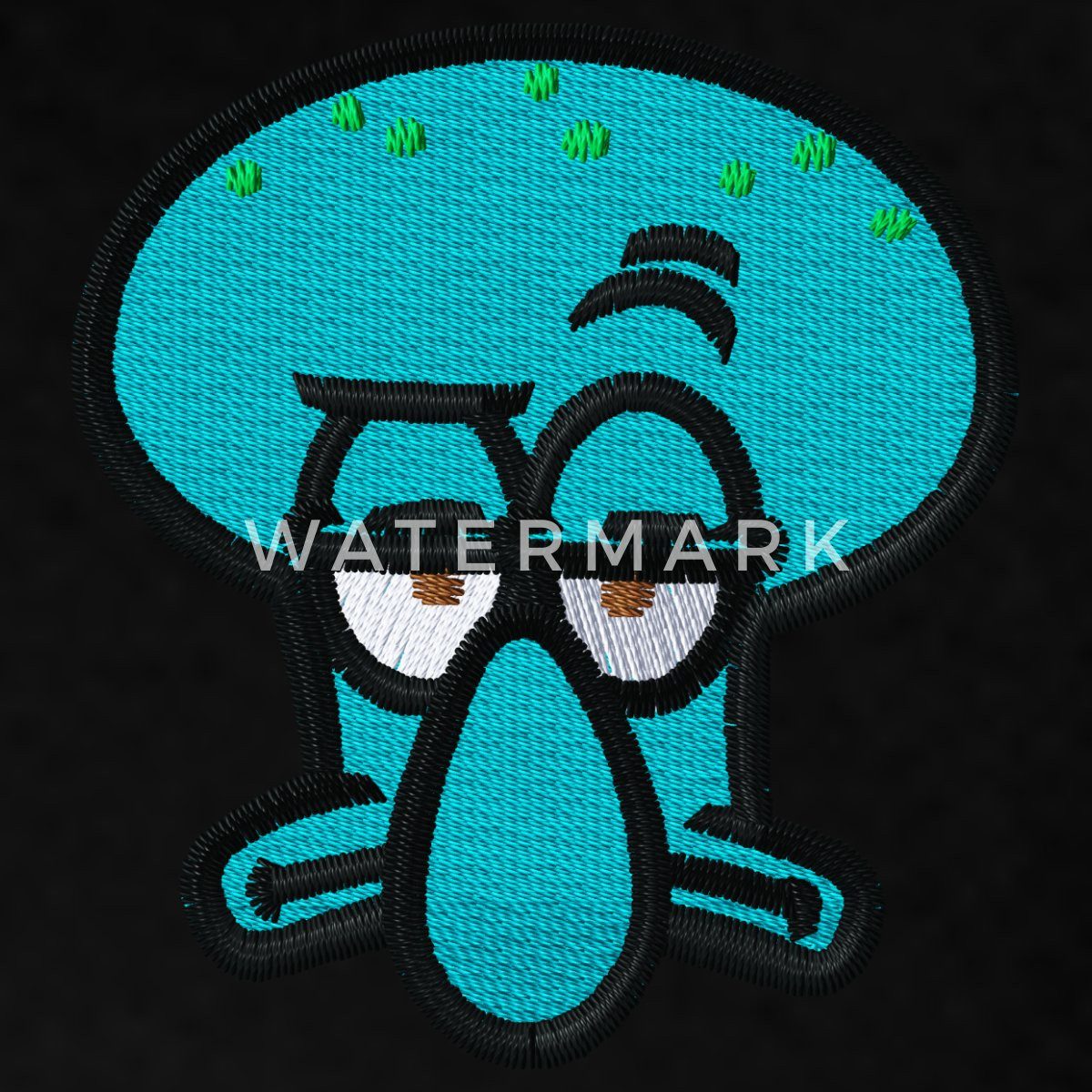 Spreadshirt T-Shirt SpongeBob Schwammkopf Taddäus Stick-Motiv Relaxed Fit U günstig online kaufen