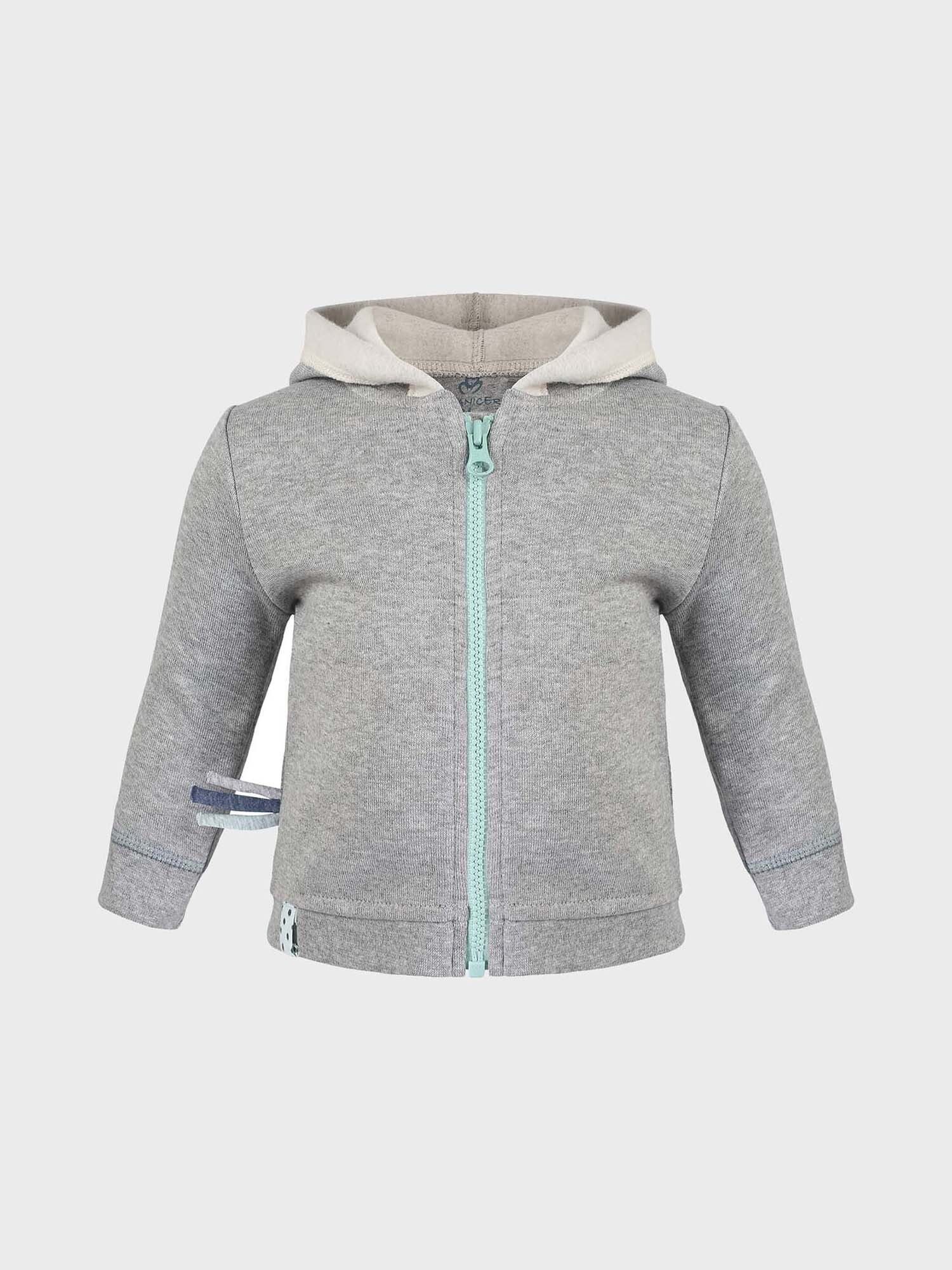 Kapuzenfleecejacke Baby Kapuzen-Sweatjacke aus Bio-Baumwolle