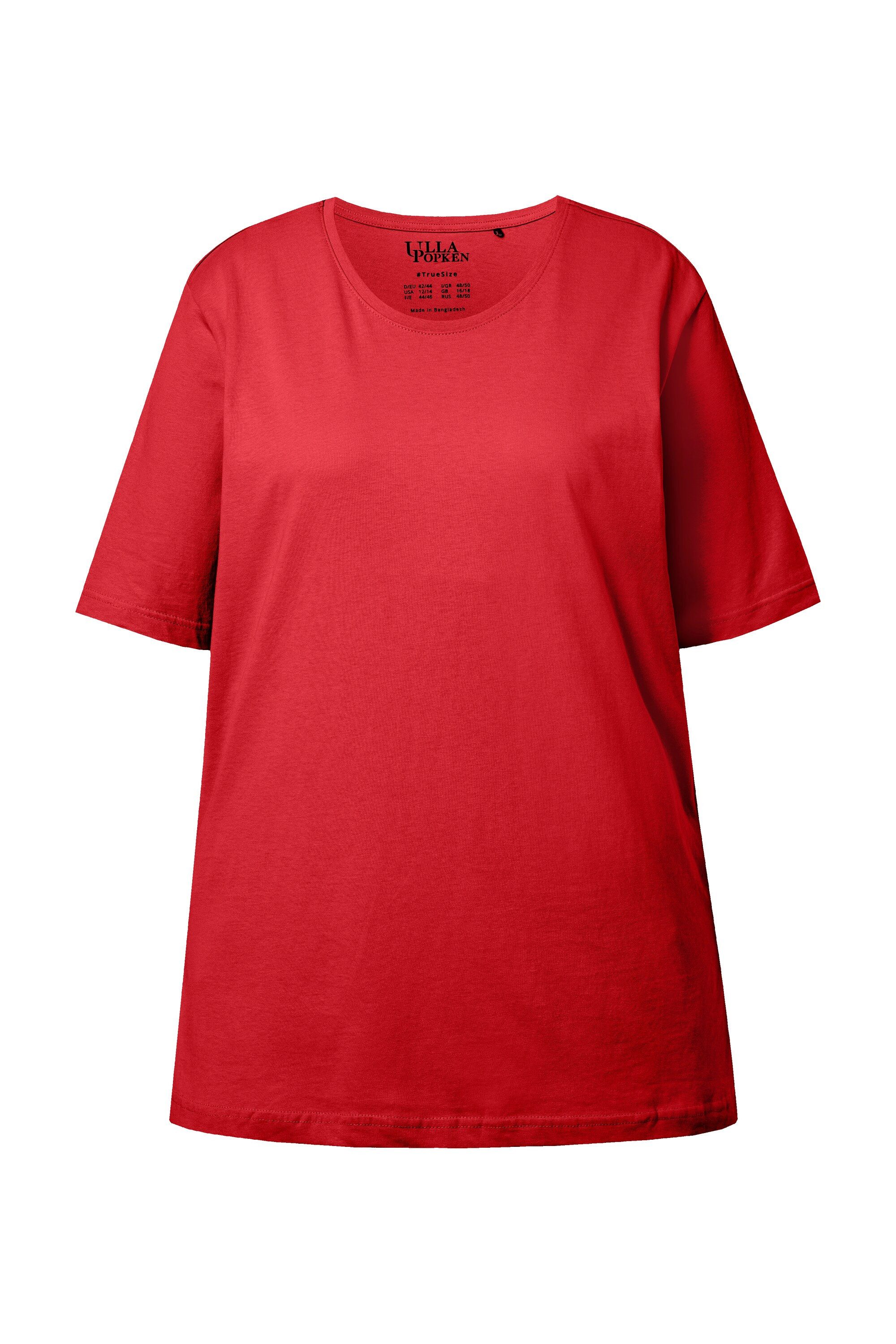 Ulla Popken T-Shirt T-Shirt Rundhalsausschnitt Relaxed günstig online kaufen