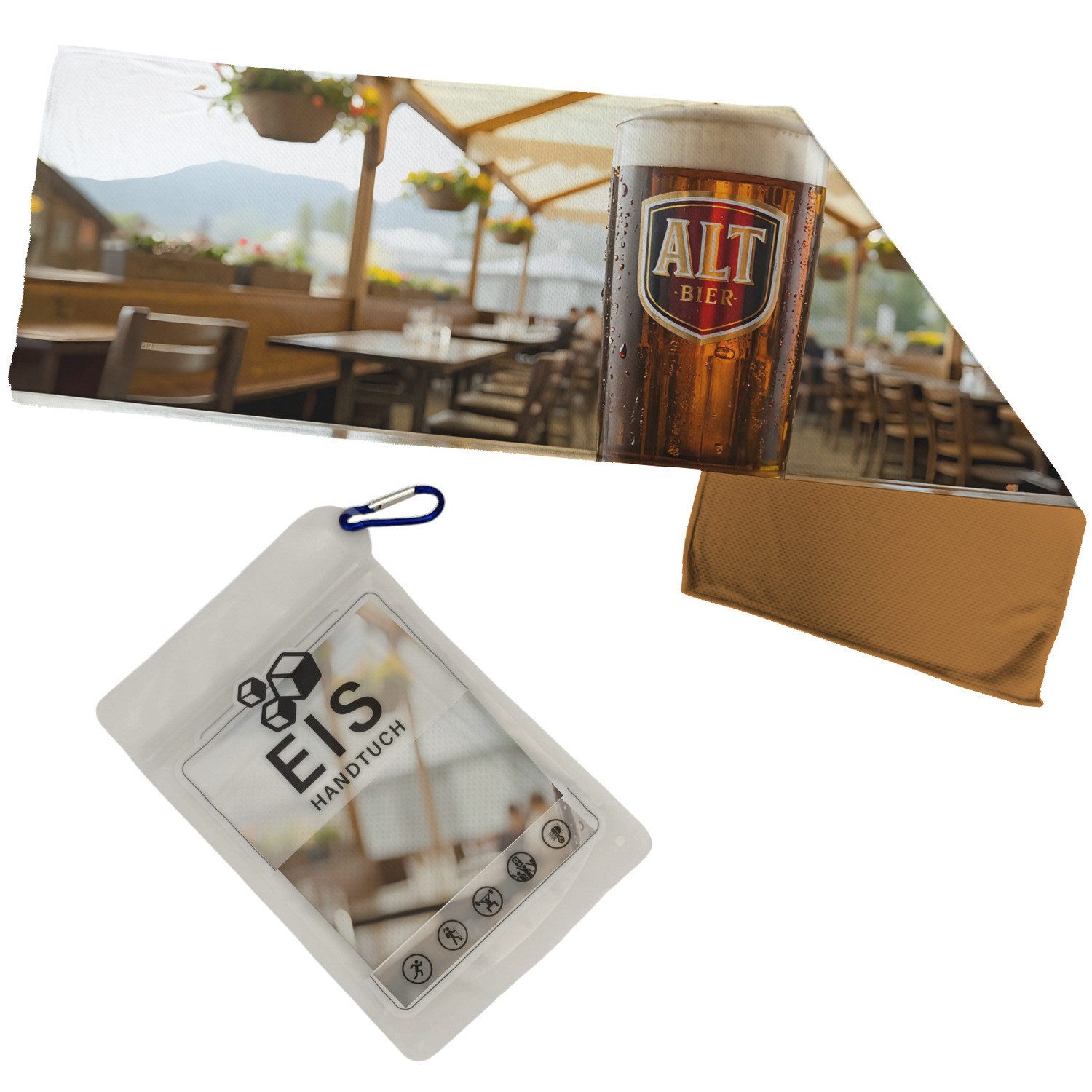 Sporthandtuch Altbier Eishandtuch für Bierliebhaber