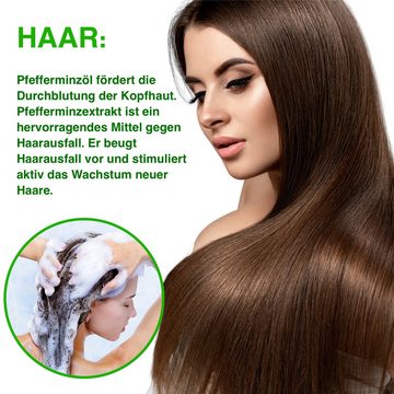 ALIVER Haaröl Pfefferminzöl Ätherisches Haaröl Hautöl Massageöl Bio Vegan Aliver, 1-tlg., Vegan