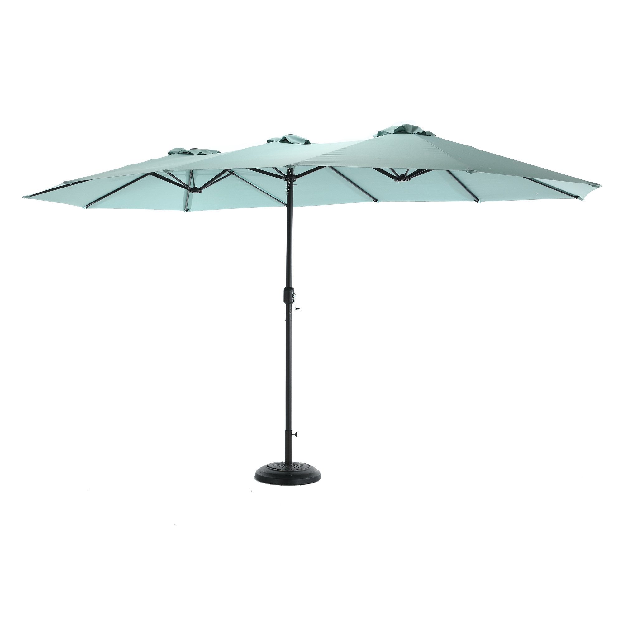 Balkonschirm Strandschirme Sonnenschirm Regenschirm Outdoor Kurbel 15 Ft mehrfarbig