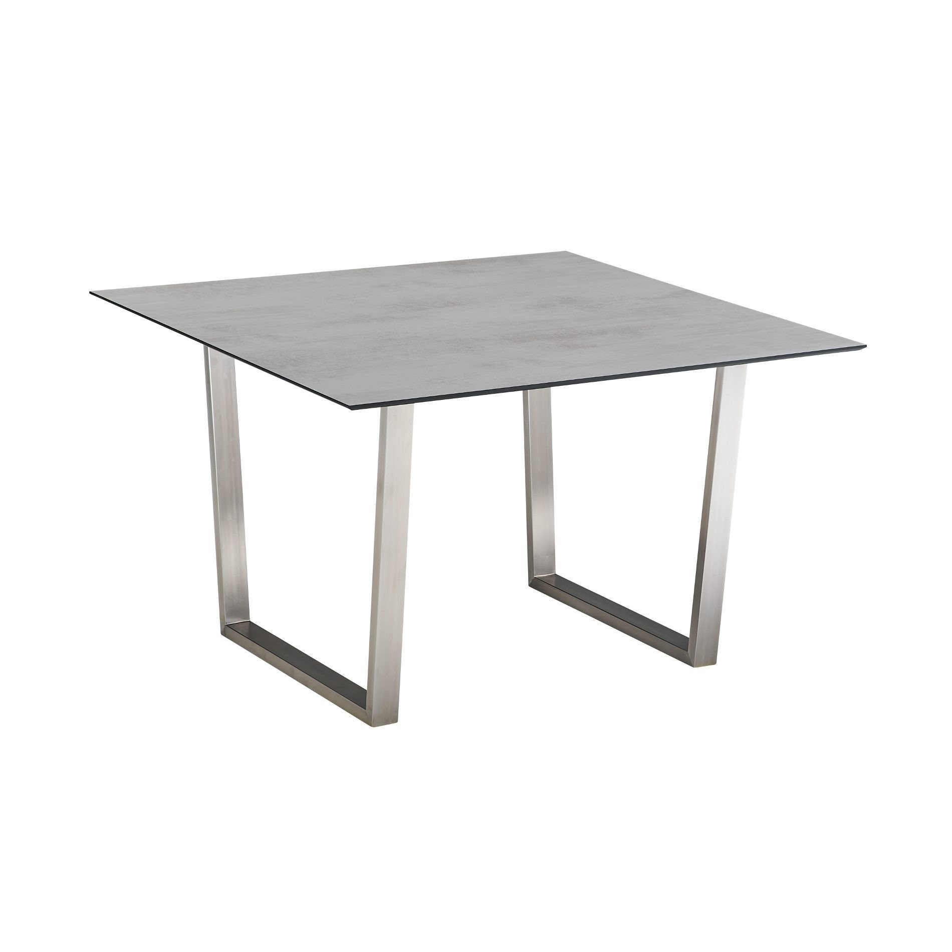 CASA DOMA Gartentisch Falerna, Kufentisch, Edelstahl, HPL, mit Schweizer Kante, 120x120 cm