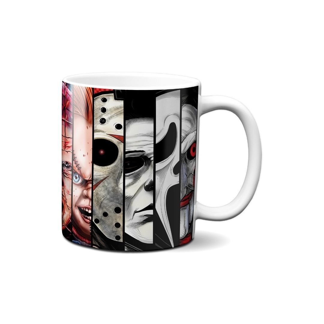 Tasse Hustling Sharks® Tasse mit Horrormotiv - Scary Ones - Geschenk