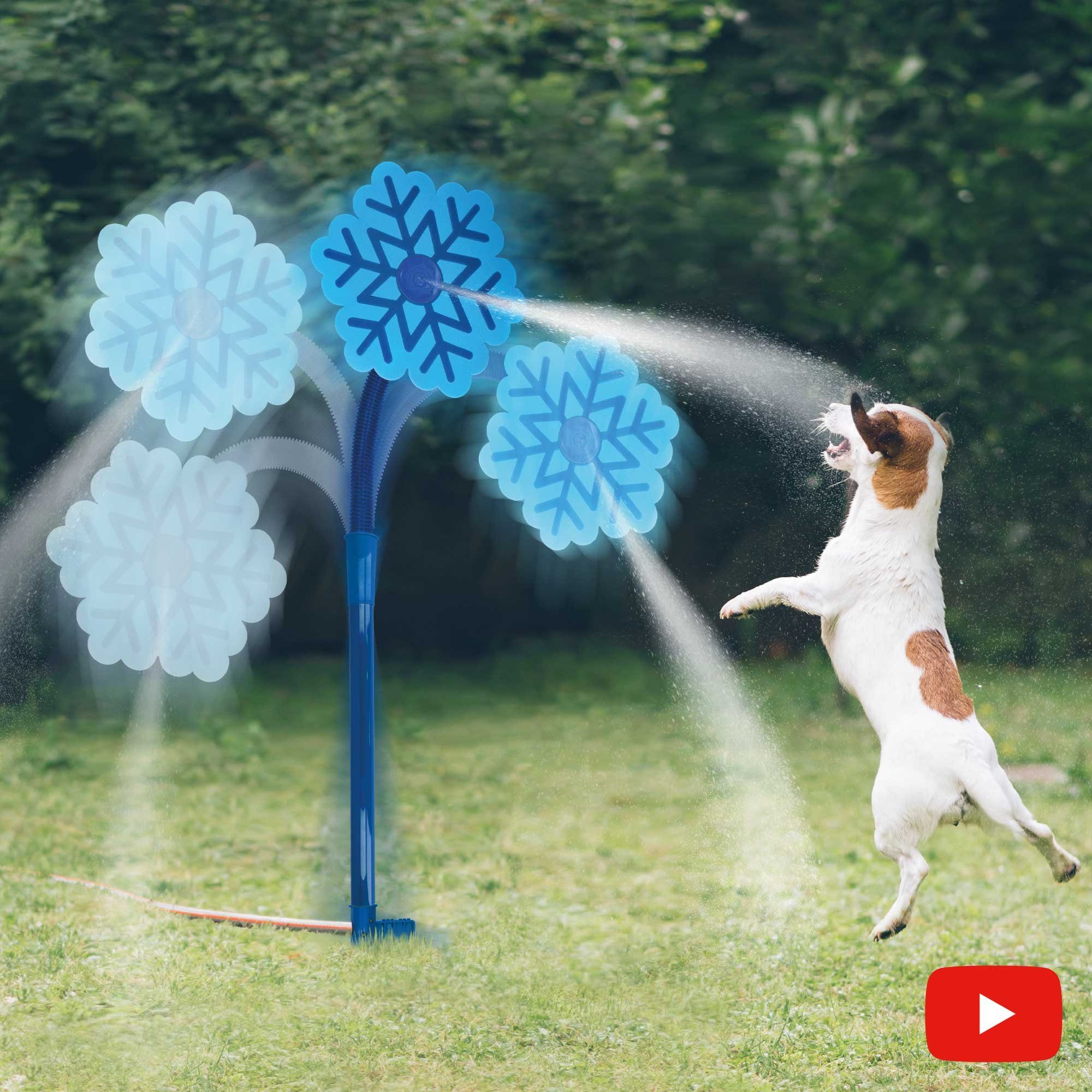 CoolPets Игрушки для воды Wassersprüher Coolpets - Собака игрушка Sprinkler, Kunststoff, (1-tlg) Benötigt Wasseranschluss (Gartenschlauch)