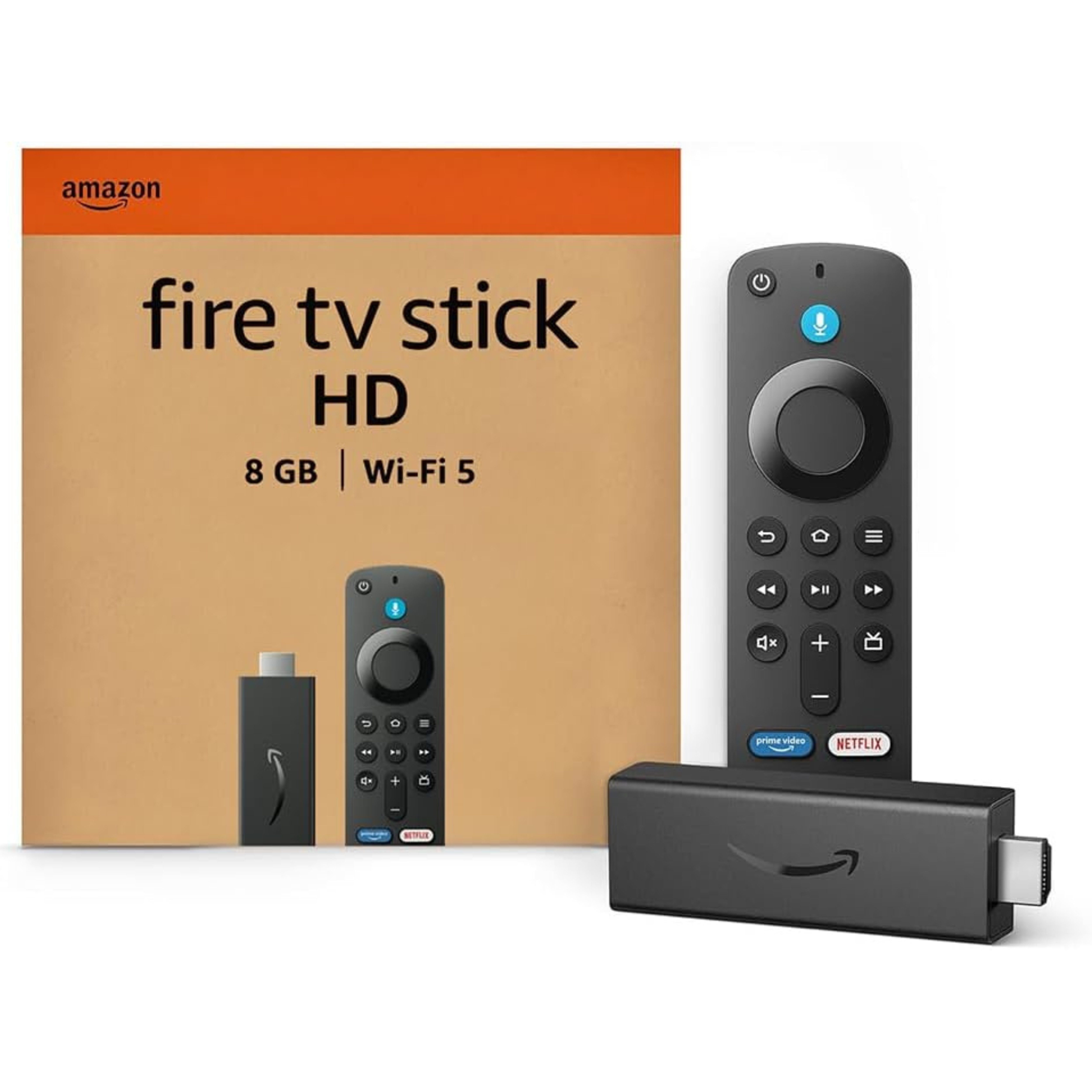 Amazon Streaming-Stick Amazon Fire TV Stick HD (Neueste Generation) Free- und Live-TV, Smart-Home-Steuerung, HD-Streaming