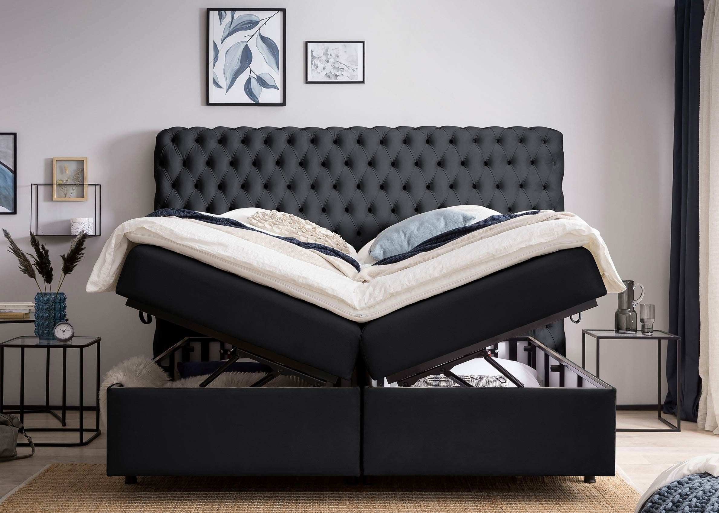 BettCo Stauraumbett Boxspringbett mit Bettkasten Valencia günstig online kaufen