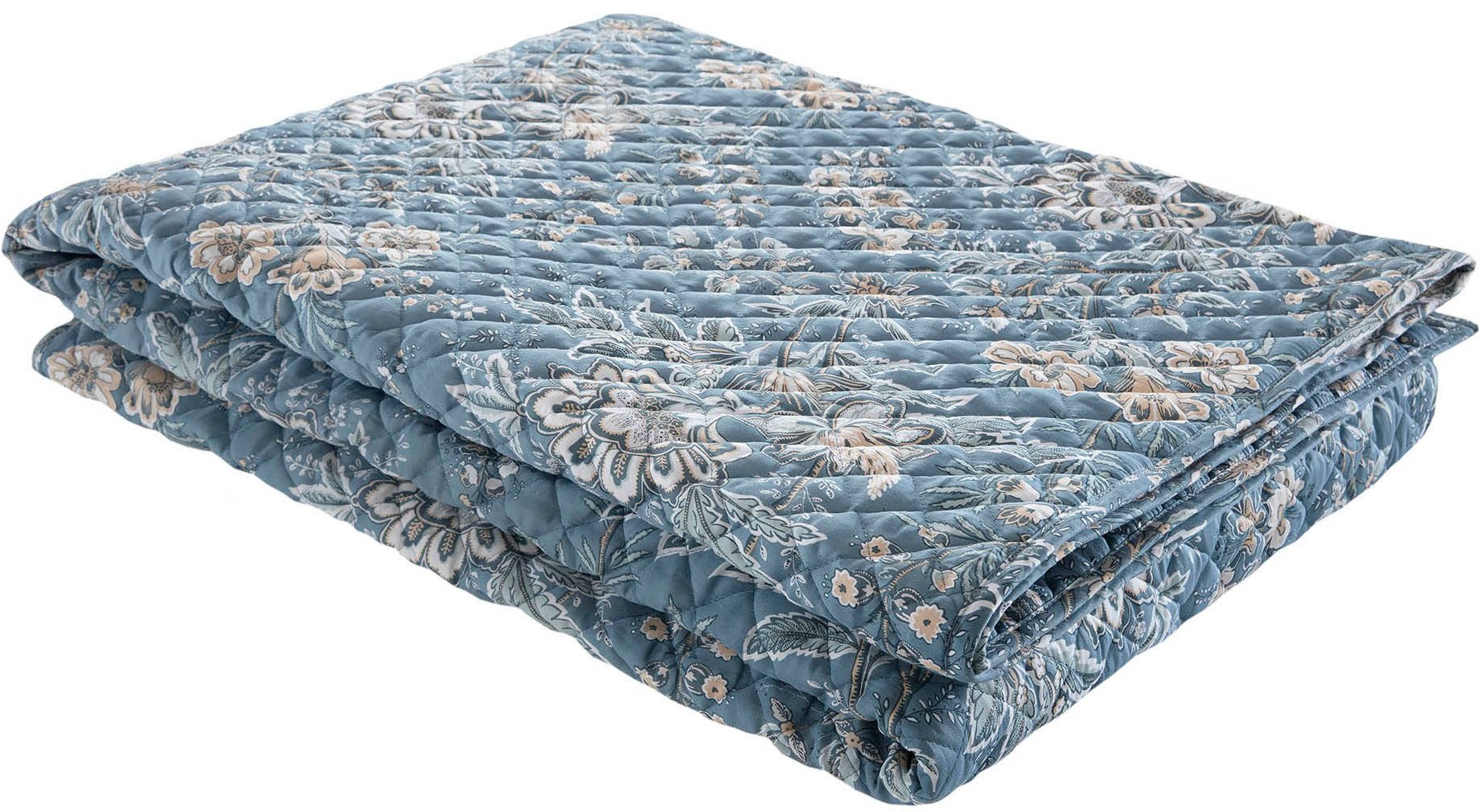 LAURA ASHLEY Tagesdecke Laura Ashley Marlbrook, gesteppt, 235x235cm, Floral, OEKO-TEX zertifiziert