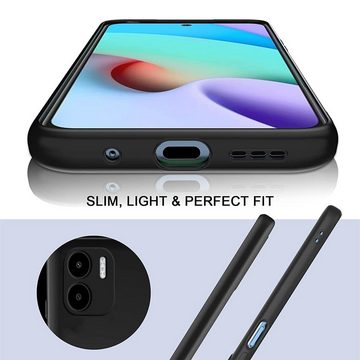 CoolGadget Handyhülle Black Series Handy Hülle für Xiaomi Redmi A1 6,52 Zoll, Edle Silikon Schlicht Robust Schutzhülle für Redmi A1 Hülle