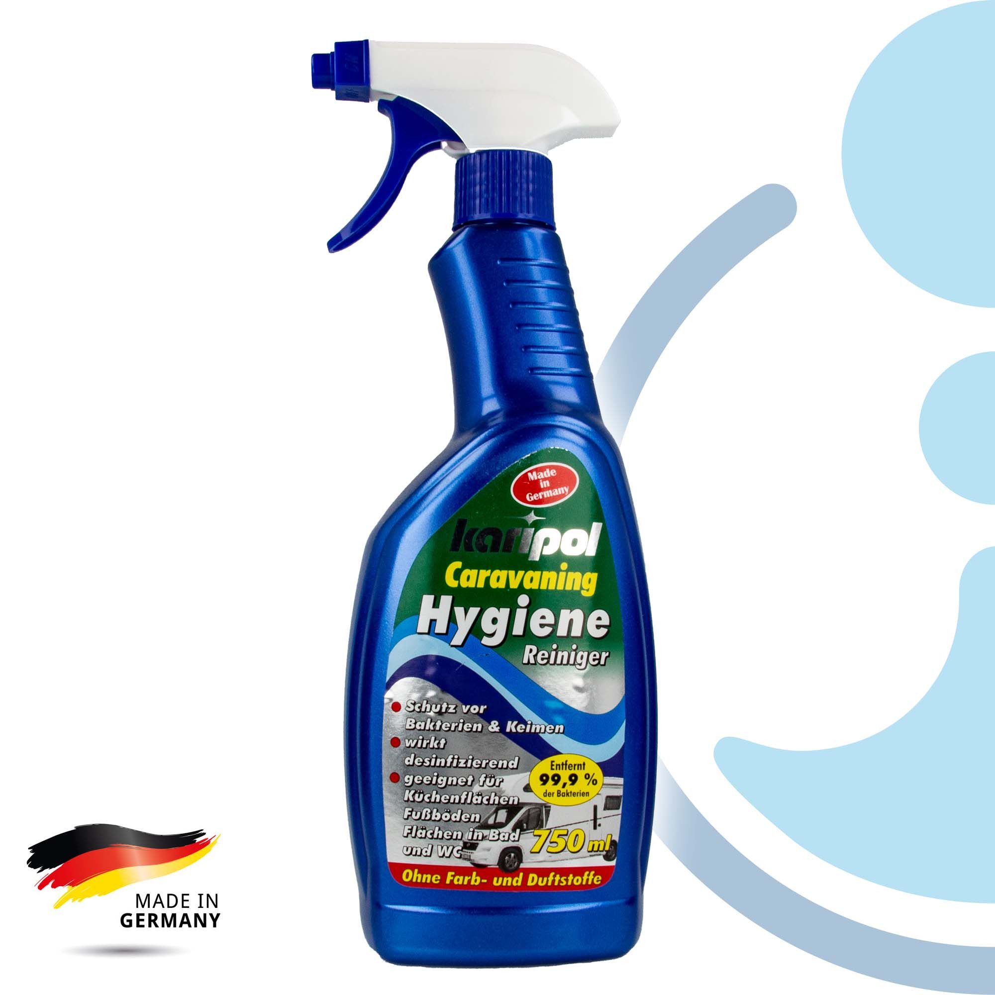 Caravaning Hygienereiniger - 750 ml, Schutz vor Bakterien und Keimen Auto-Reinigungsmittel
