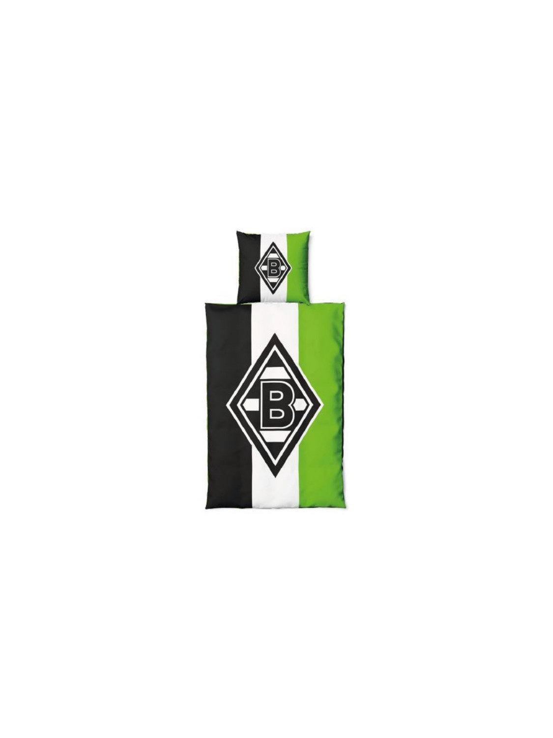 Borussia Mönchengladbach Bettwäsche Borussia M´Gladbach WendeBettwäsche Schrägstreifen