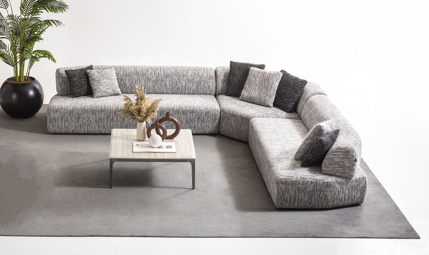Viva Меблі Sofa TUDOR, L310 x R310 cm, Luxuriöses, flexibles Ecksofa für individuellen Komfort.