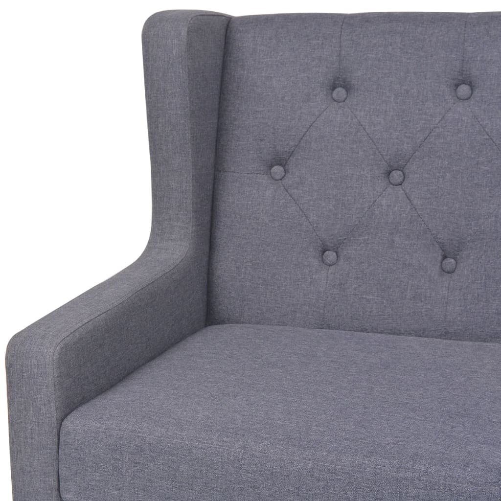 Stoff 3-Sitzer-Sofa 3-Sitzer Grau furnicato